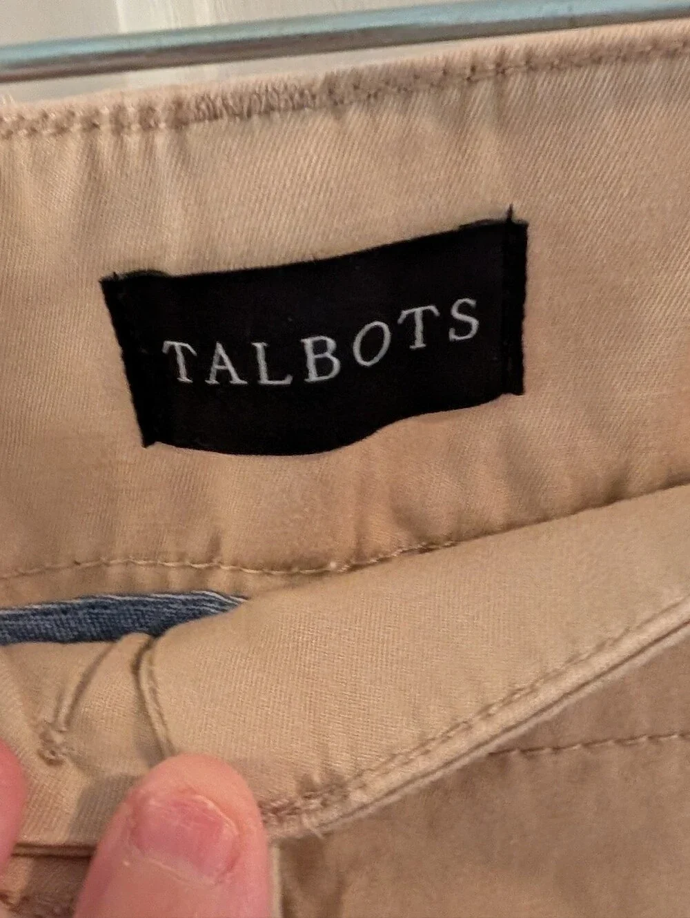 Talbots Women's Light Brown New England Crop Chino Trousers Size 18W